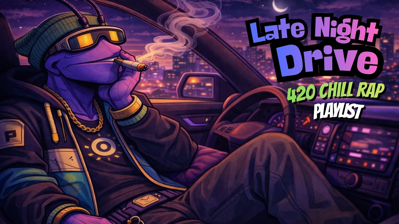 Driving Alone with thoughts & smoke 420 Chill Rap Playlist  Post Malone Type • Bluesy Hip Hop • Ston