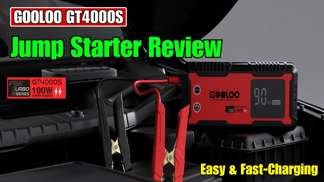 GOOLOO GT4000S Jump Starter Review || Easy &  Fast-Charging ||