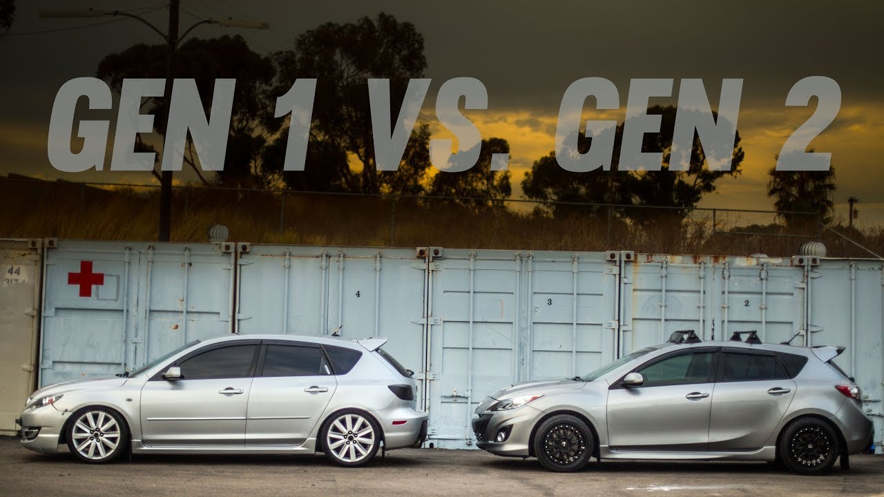 Gen 1 vs. Gen 2 Mazdaspeed3