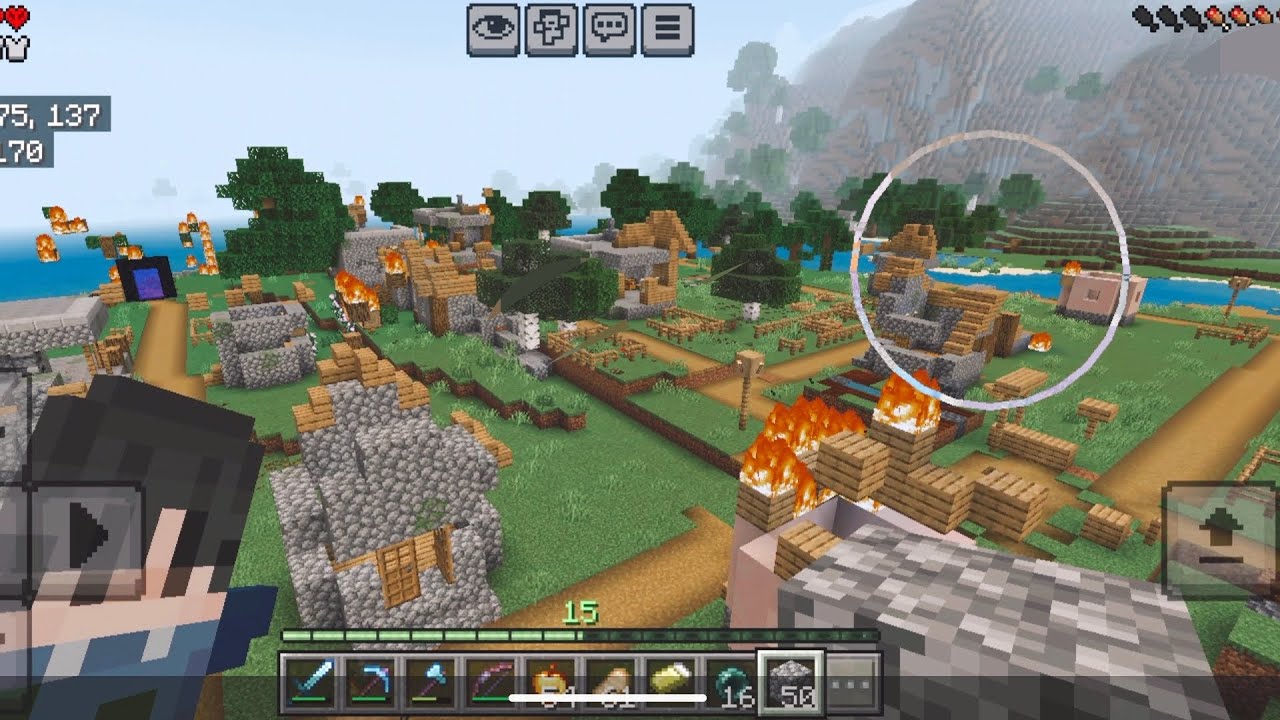The MOST FUN Ways To Destroy A Village In Minecraft 😄😅... In Hardcore #minecraft 