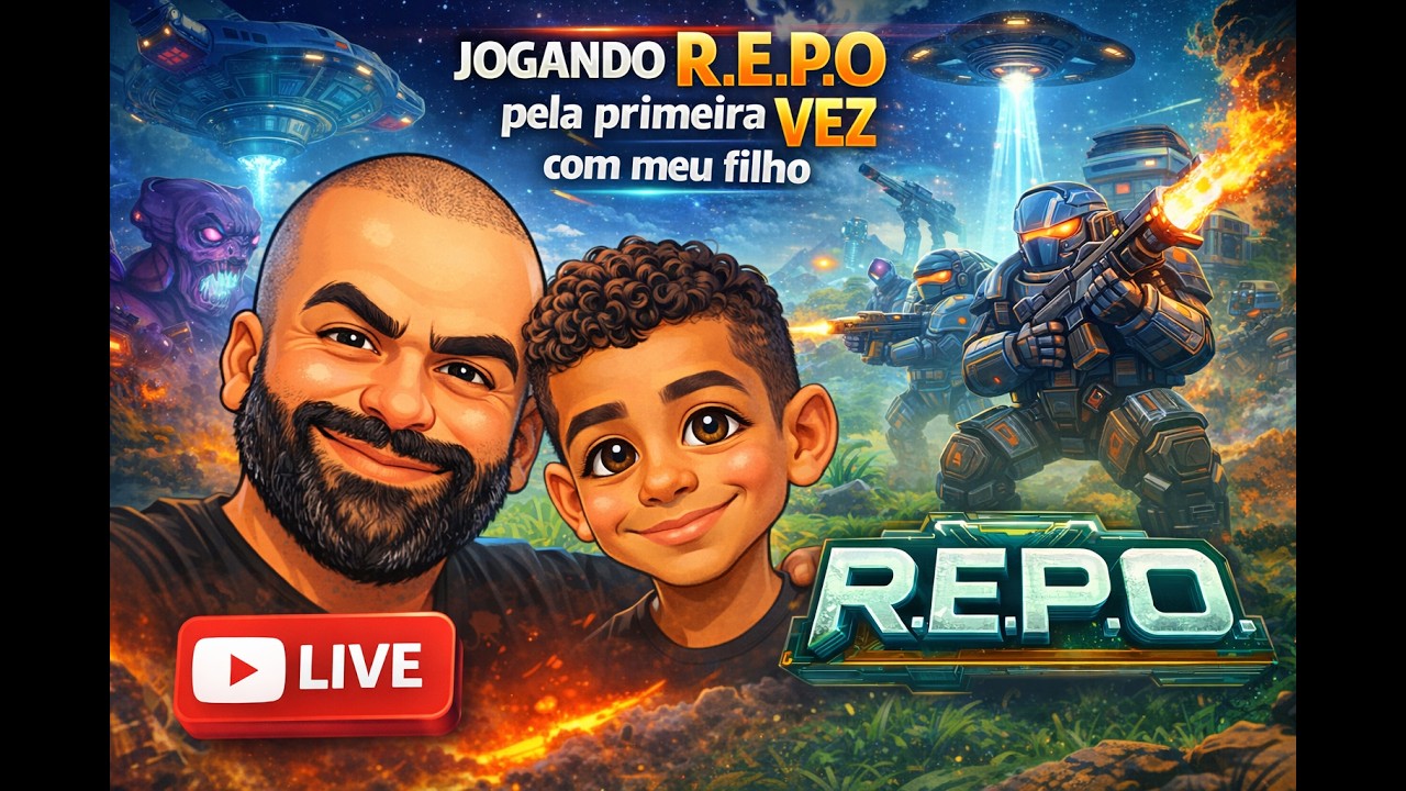 [Live]-Jogando R.E.P.O pela primeira vez com meu FILHO