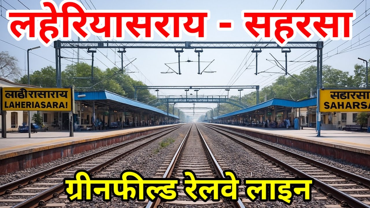 Darbhanga Laheriasarai - Saharsa New Rail lines, Routes ,Maps, Cost, New Stations, Hal ta & More