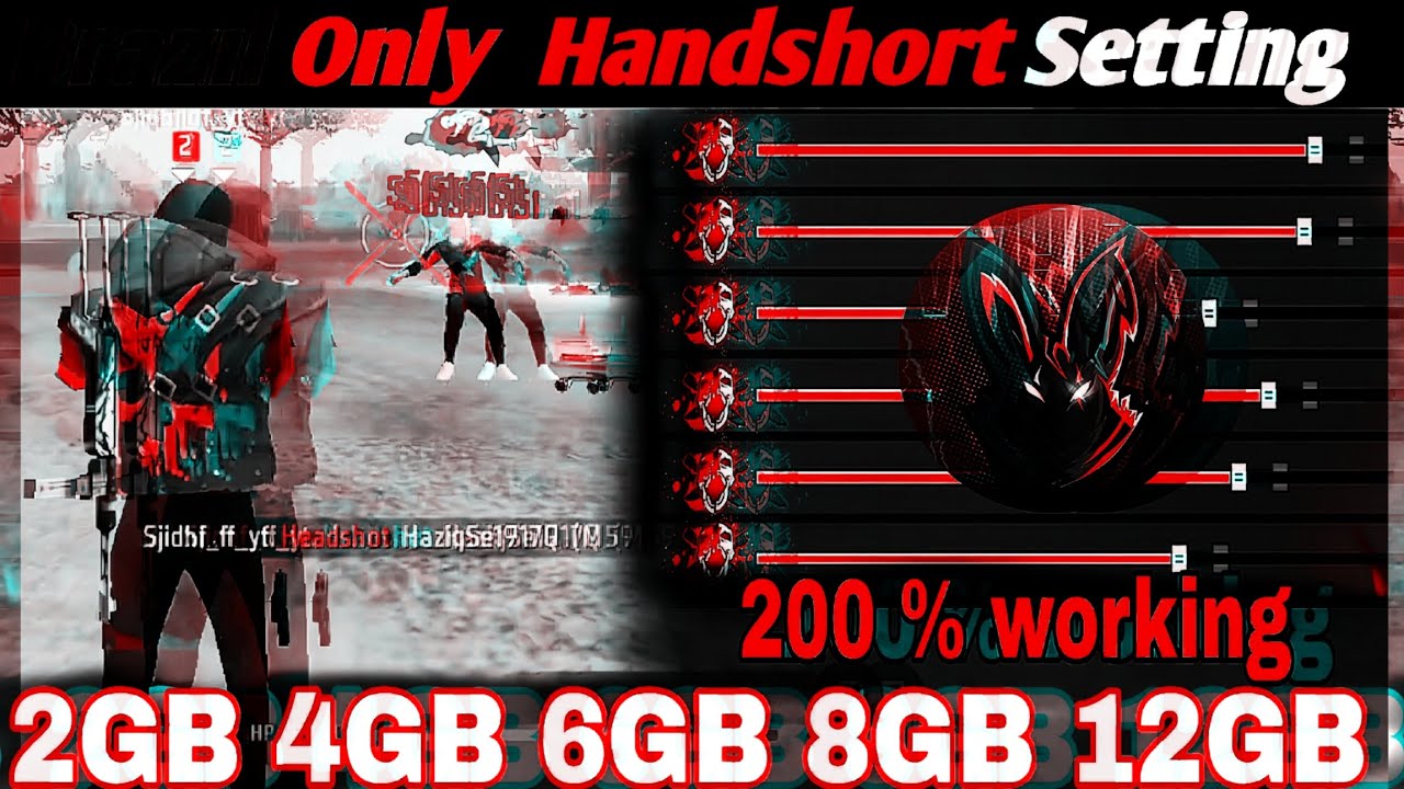 Free Fire Max Auto Headshot Trick 2025 Sensitivity | 2gb, 4gb, 6gb Ram Headshot Sensitivity Setting