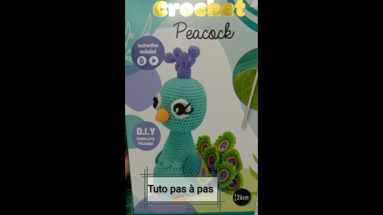 Plumes (queue, ailes) et pieds du kit crochet paon de chez Action