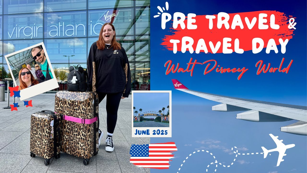 TRAVEL DAY TO ORLANDO✈️ LHR-MCO VIRGIN ECONOMY DELIGHT. PORT ORLEANS RIVERSIDE WALT DISNEY WORLD 🇺🇸🐭