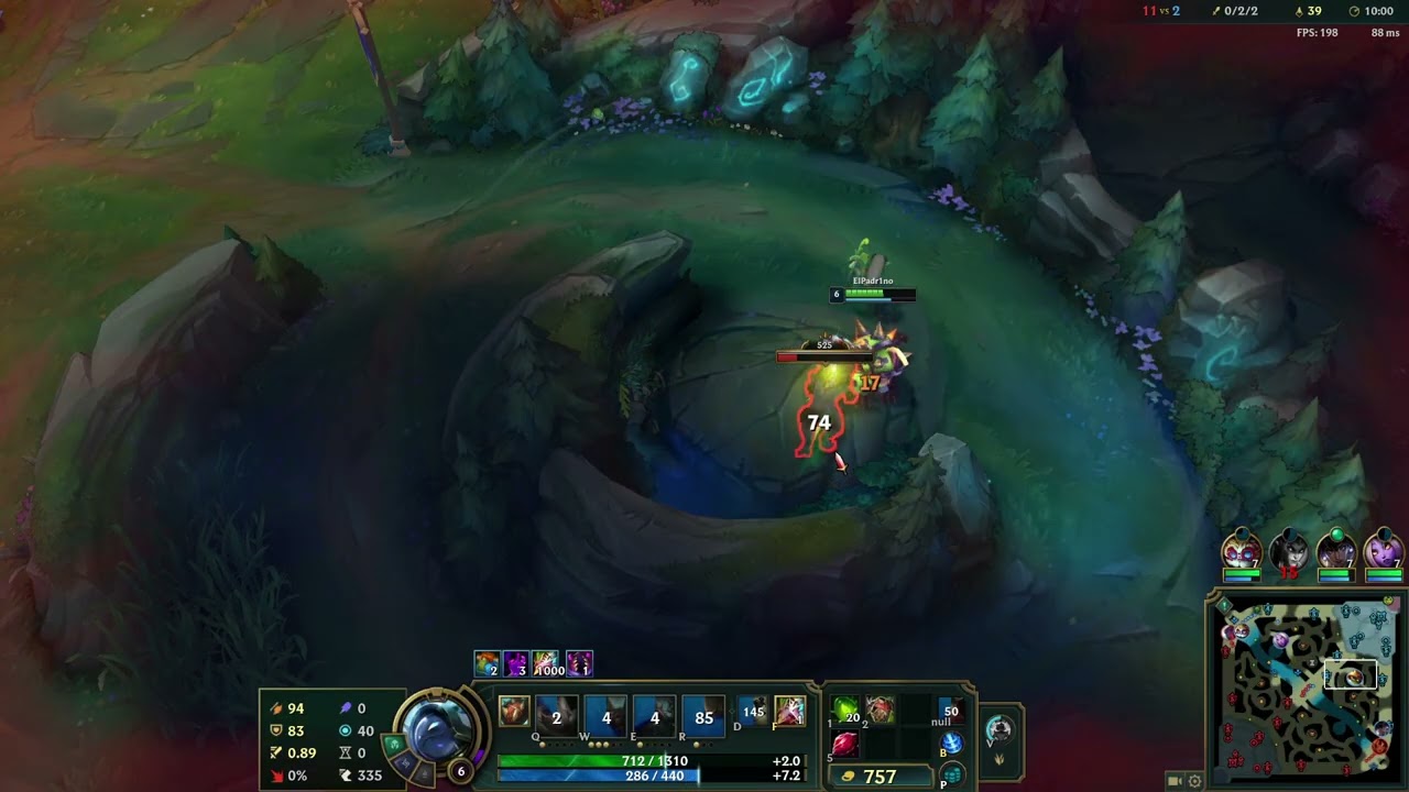 Gold 3 Rammus Gameplay (Never give Up)