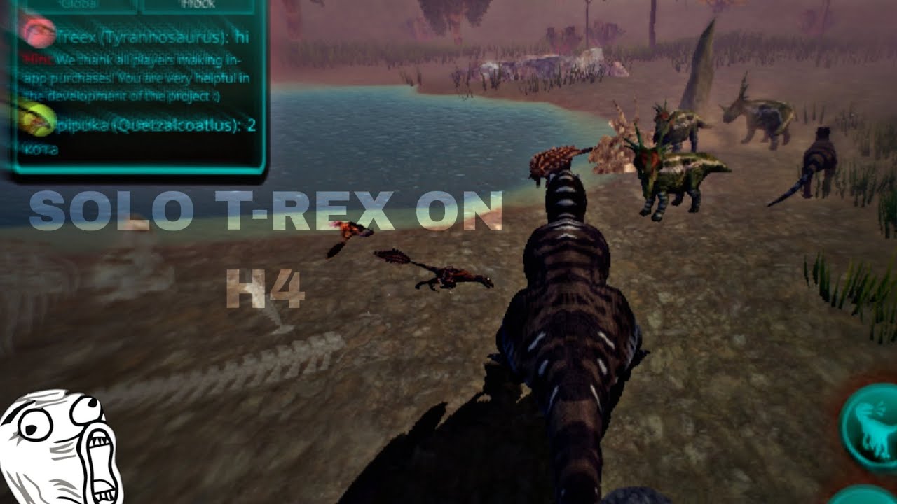 THE CURSED ISLE - T-REX SOLO ON H4 🤩🤩#thecursedisle