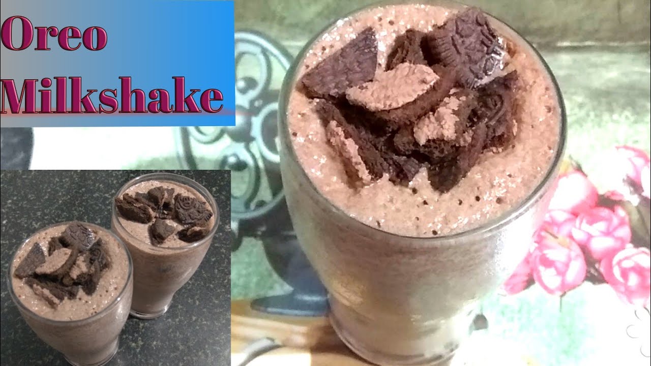 Oreo Milkshake Recipe | Oreo Milkshake Without Ice cream | Make Oreo Milk shake in just 2minutes