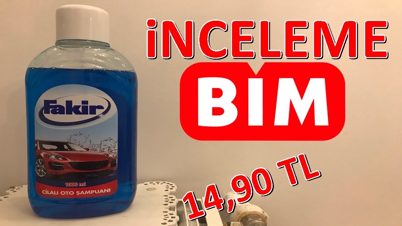 Fakir Cilalı Oto Şampuanı incelemesi! Bim'de satılan oto şampuanını inceledim #reklam
