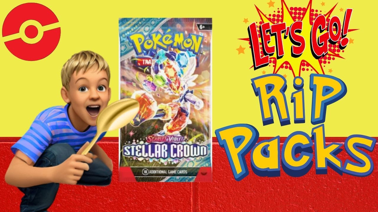 Rip open some stellar crown pokemon packs with me.