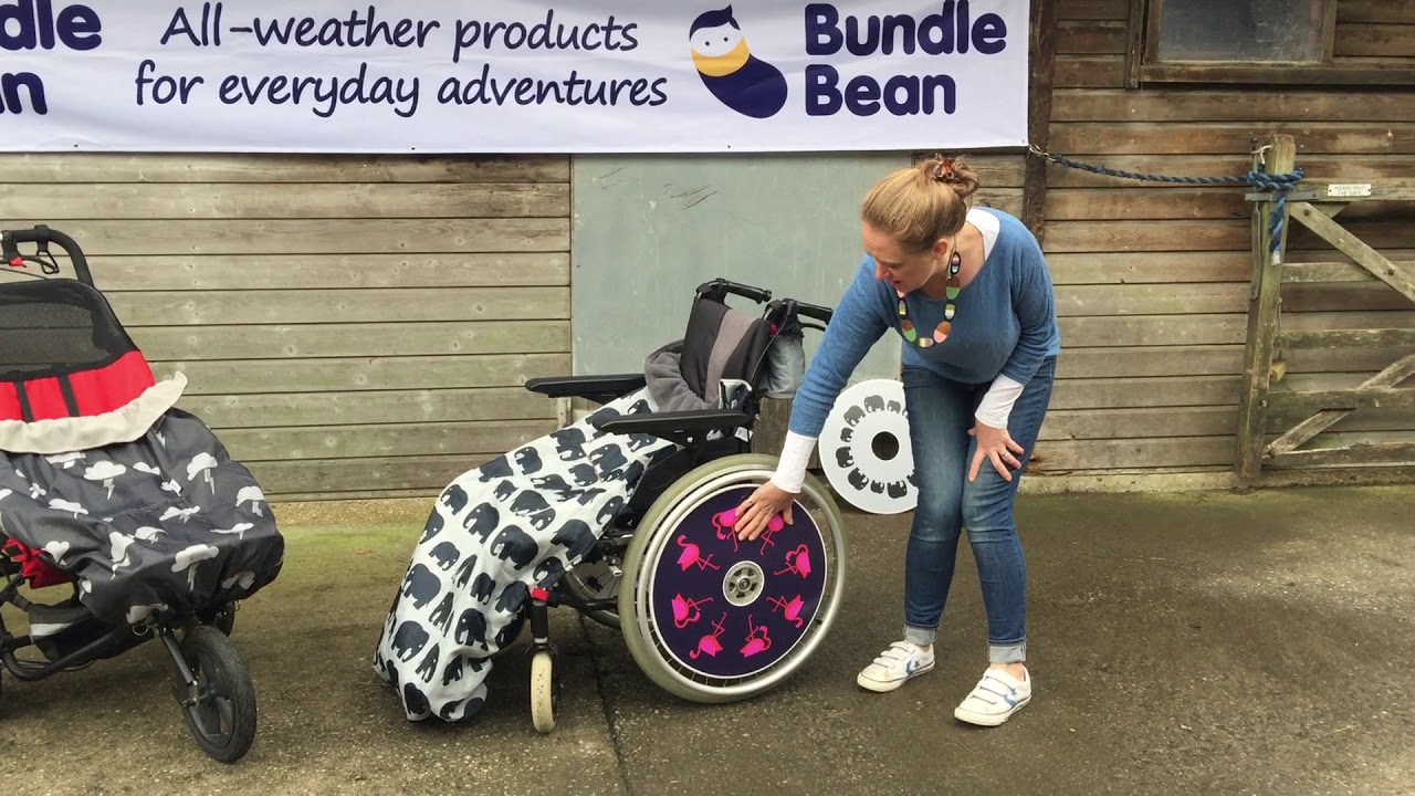 BundleBean's wheelchair range of products presented by Founder, Emily Goodall in a virtual showroom