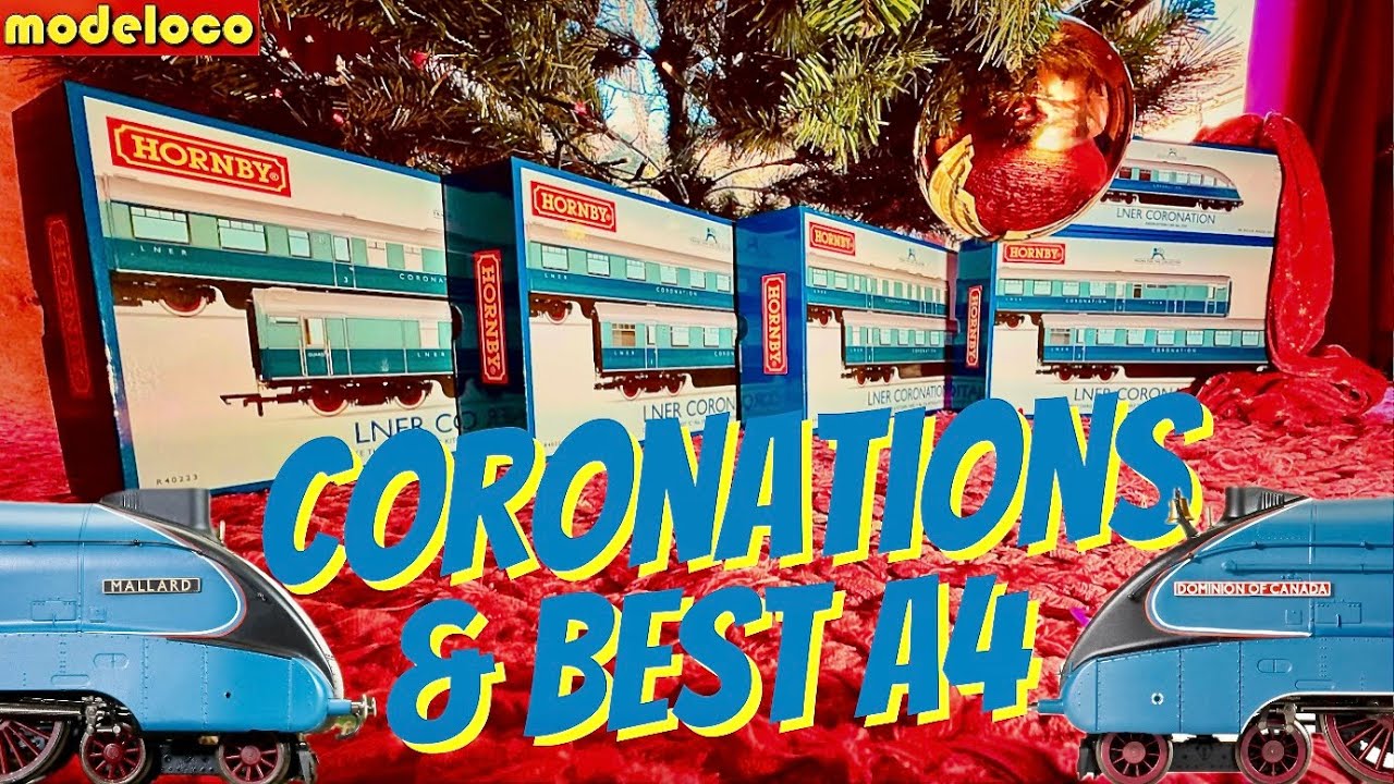 Hornby LNER Coronation Coaches & Observation Car FULL SET REVIEW RUN & THE RIGHT A4 | ml59