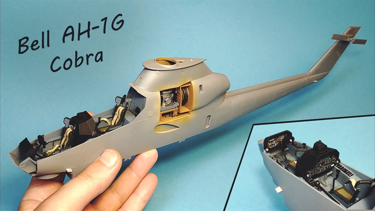 Большой Вертолёт c Внутрянкой. AH-1G Cobra в 1/32 от ICM