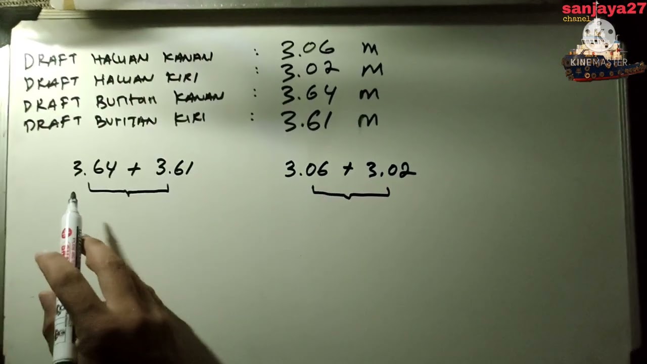 🔴cara menghitung dan mengetahui TRIM pada kapal