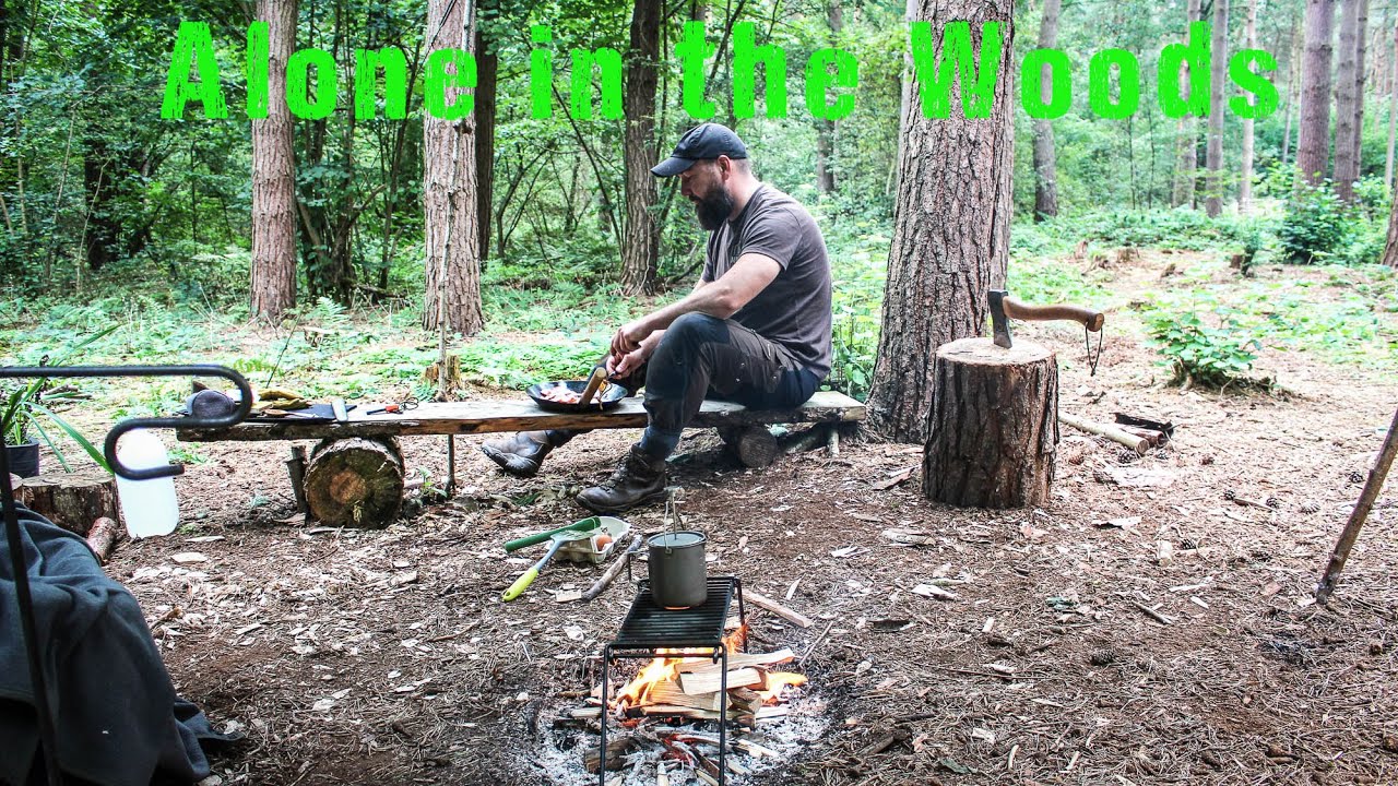Alone in the Woods - Billycan Cooking #3 - Beef, Ale & Dumpling Stew - Archery Practice