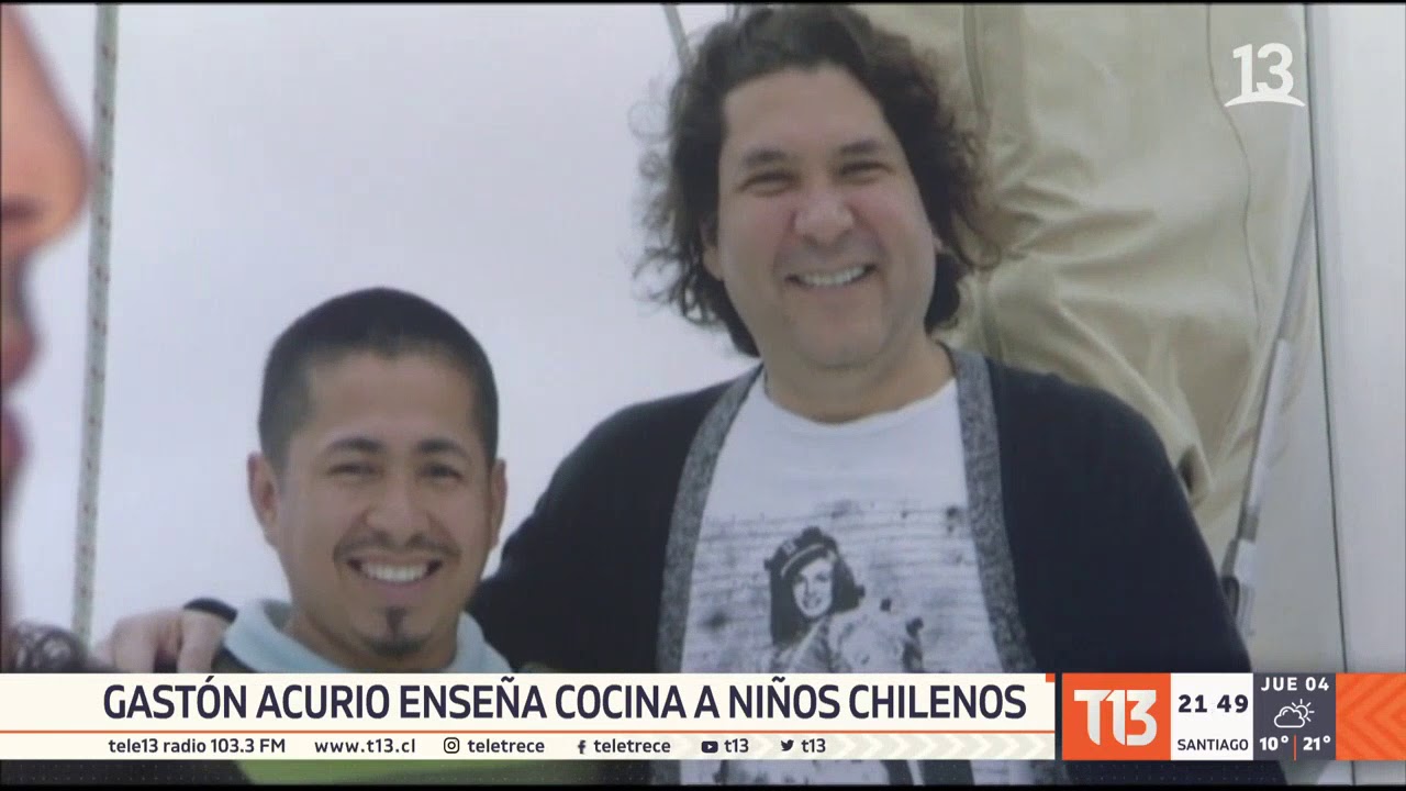 Gastón Acurio enseña cocina a niños chilenos