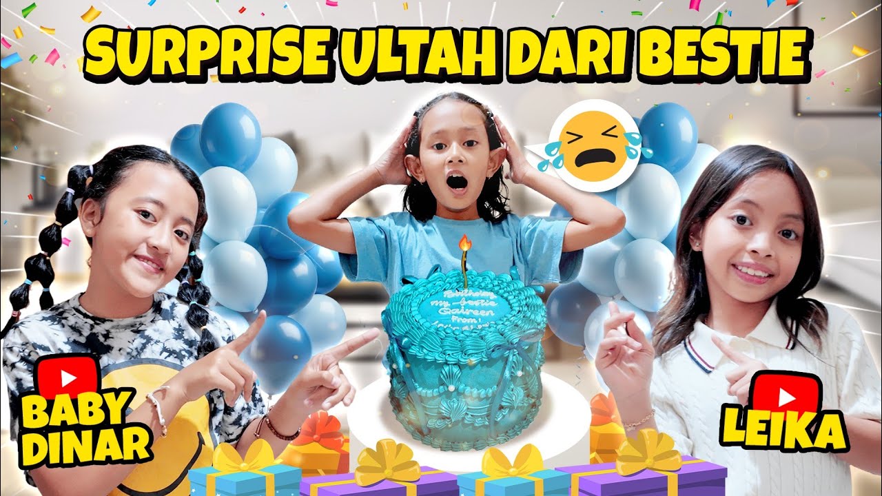 LEIKA DAN BABY DINAR GREBEK RUMAH QAIREEN ‼️ KASIH SURPRISE ULANG TAHUN KE 9 😍 SO SWEET