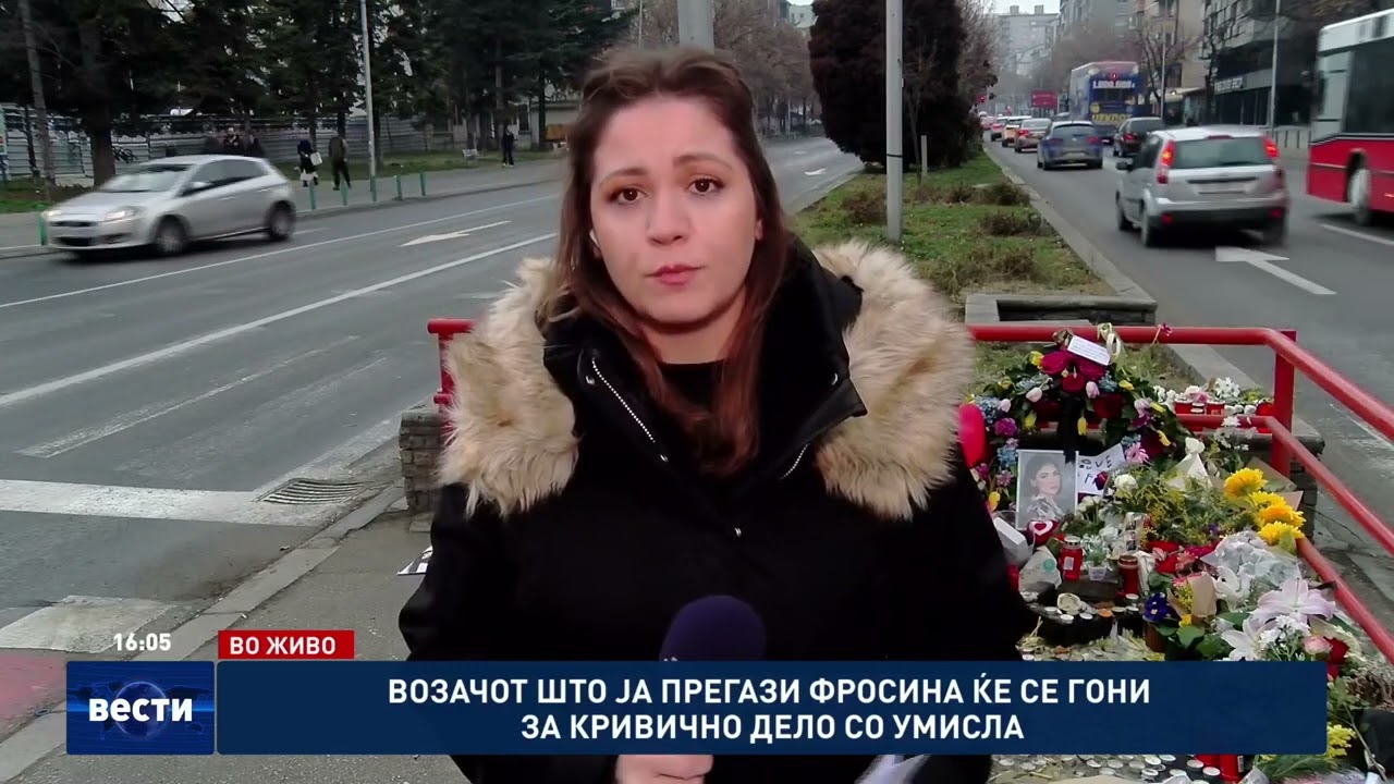 Возачот што ја прегази Фросина ќе се гони за кривично дело со умисла