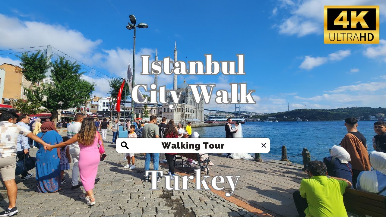 Istanbul City Walking -4K/60fps HDR Turkey Walking Tour Video