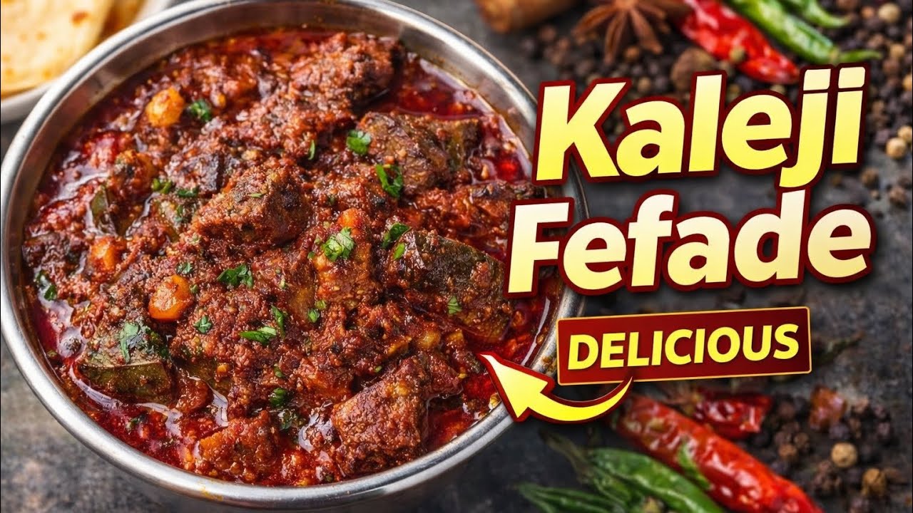 Dhaba Style Kaleji Fefade Recipe | Spicy & Masaledar Kaleji Fefade | Easy Mutton Kaleji Recipe
