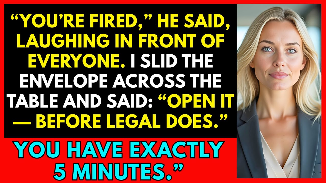 I Was Fired in Front of Everyone — But What I Left in That Envelope Made Them Pay