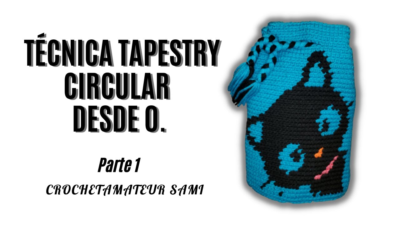 Tapestry Circular Desde Cero para PRINCIPIANTES. PASO A PASO. Parte 1/4.Tapestry Crochet.