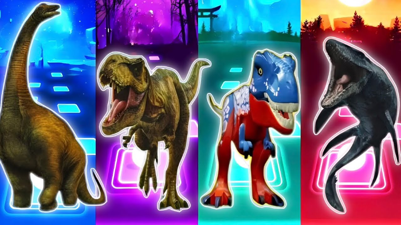 Dinosaur🦕🆚Dinosaur🦖🆚Akula🦈 #tileshop #challenge #battle #tilesgop #tileshopchallenge #vs #video 