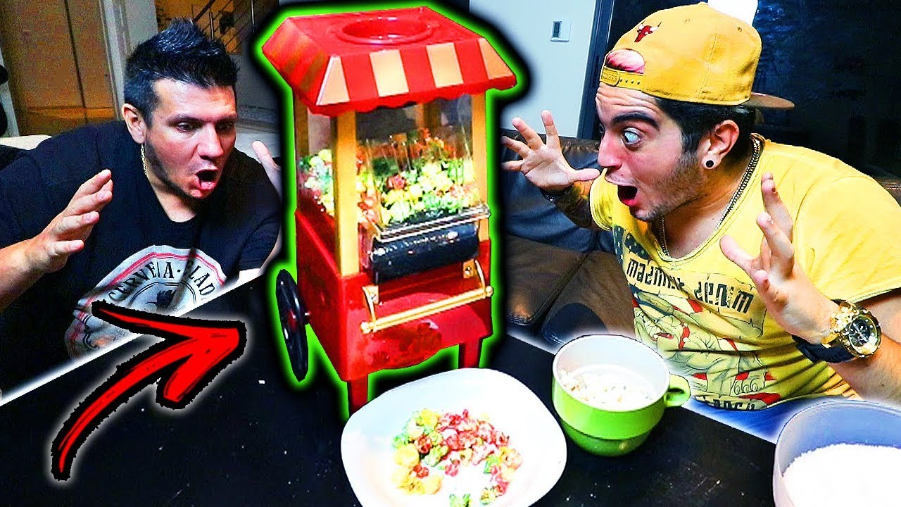 COMPREI UMA MÁQUINA DE PIPOCAS PARA A CASA !