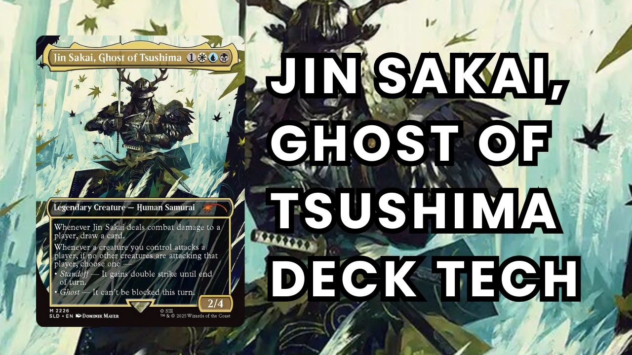 Jin Sakai, Ghost of Tsushima Commander Deck Tech | Unblockable Dimir Samurai Dominance EDH!