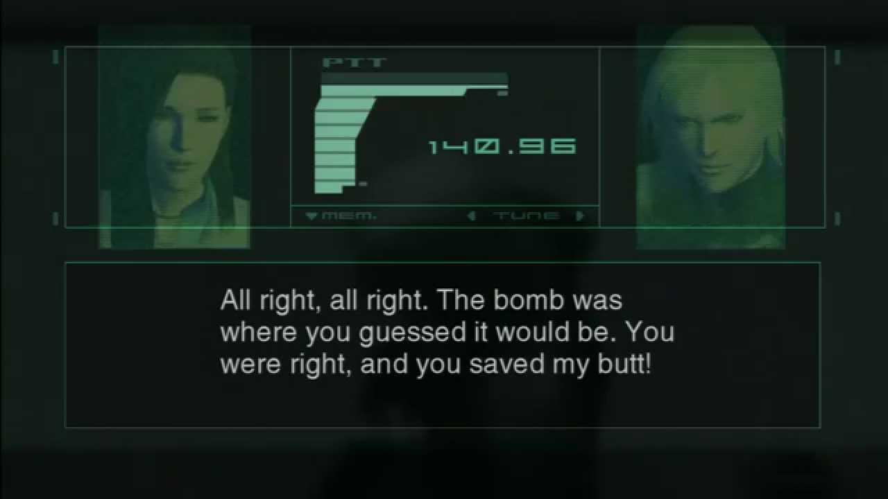 MGS2 - Raiden is Sexist
