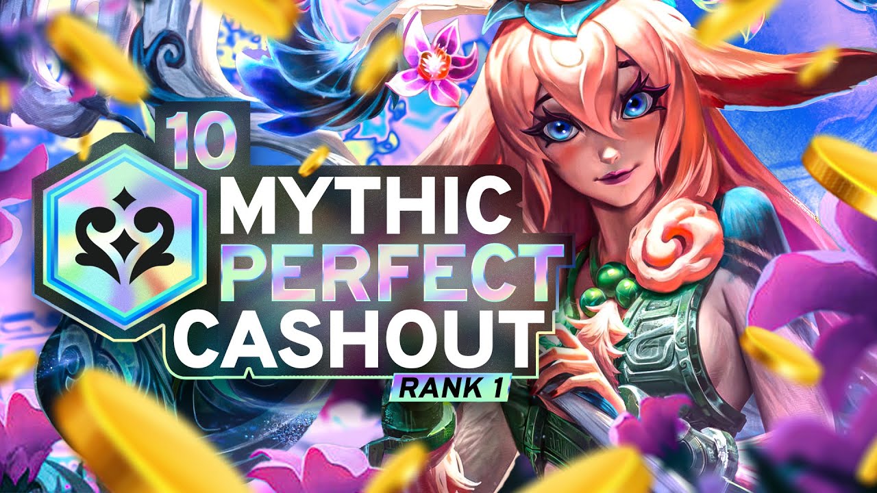 Perfect Fortune Cash Out into 10 Mythic | Rank 1 TFT Set 11