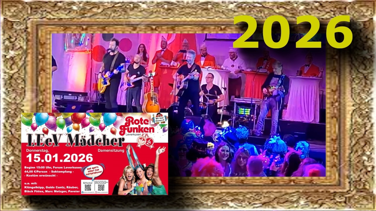 Paveier live bei den Roten Funken Leverkusen | Karneval 2026