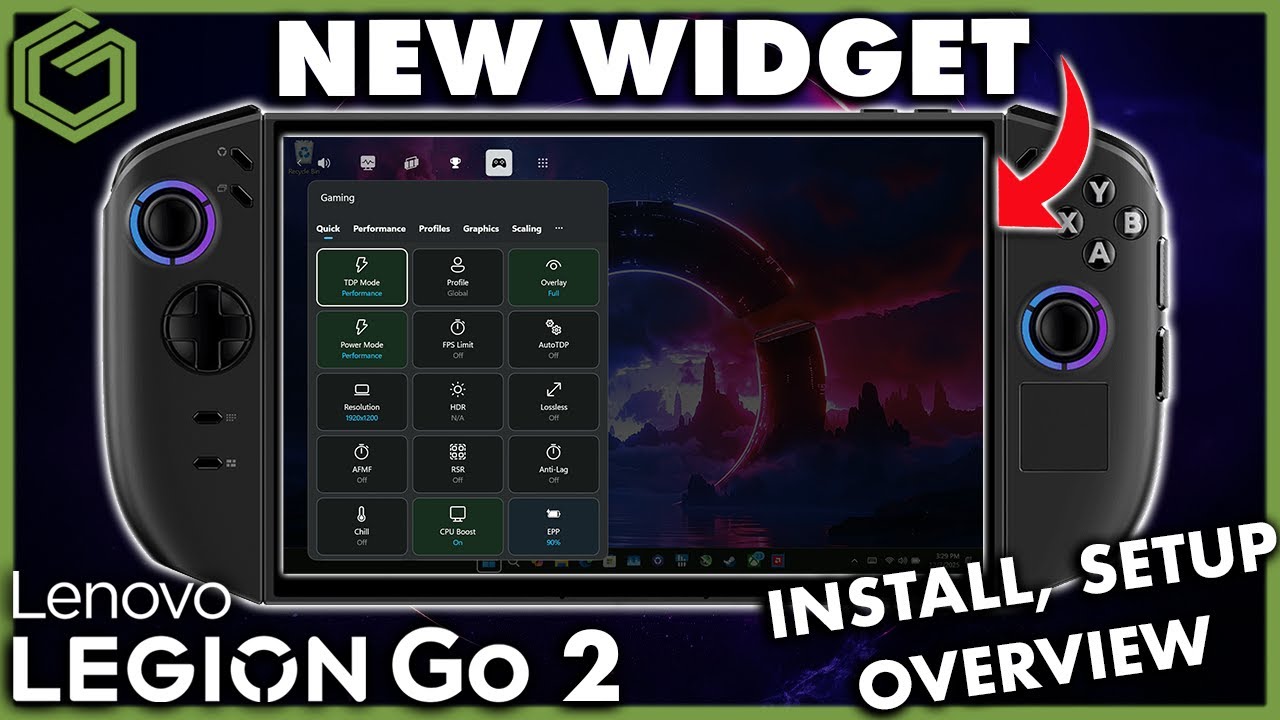 Новый виджет Legion Go 2 — просто потрясающий!!