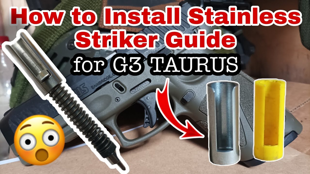 PAANO MAG INSTALL NG STAINLESS STRIKER GUIDE SA G3  #ccw #edc #g3 #everydaycarry