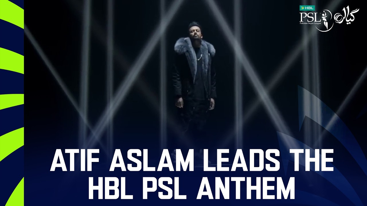 A new era. A legendary voice | Atif Aslam leads the HBL PSL anthem 🎤