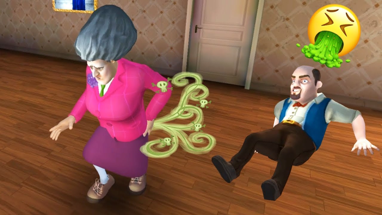 Отравил Бабку Учительница Мисс Ти и её Мужа! - Scary Teacher 3D