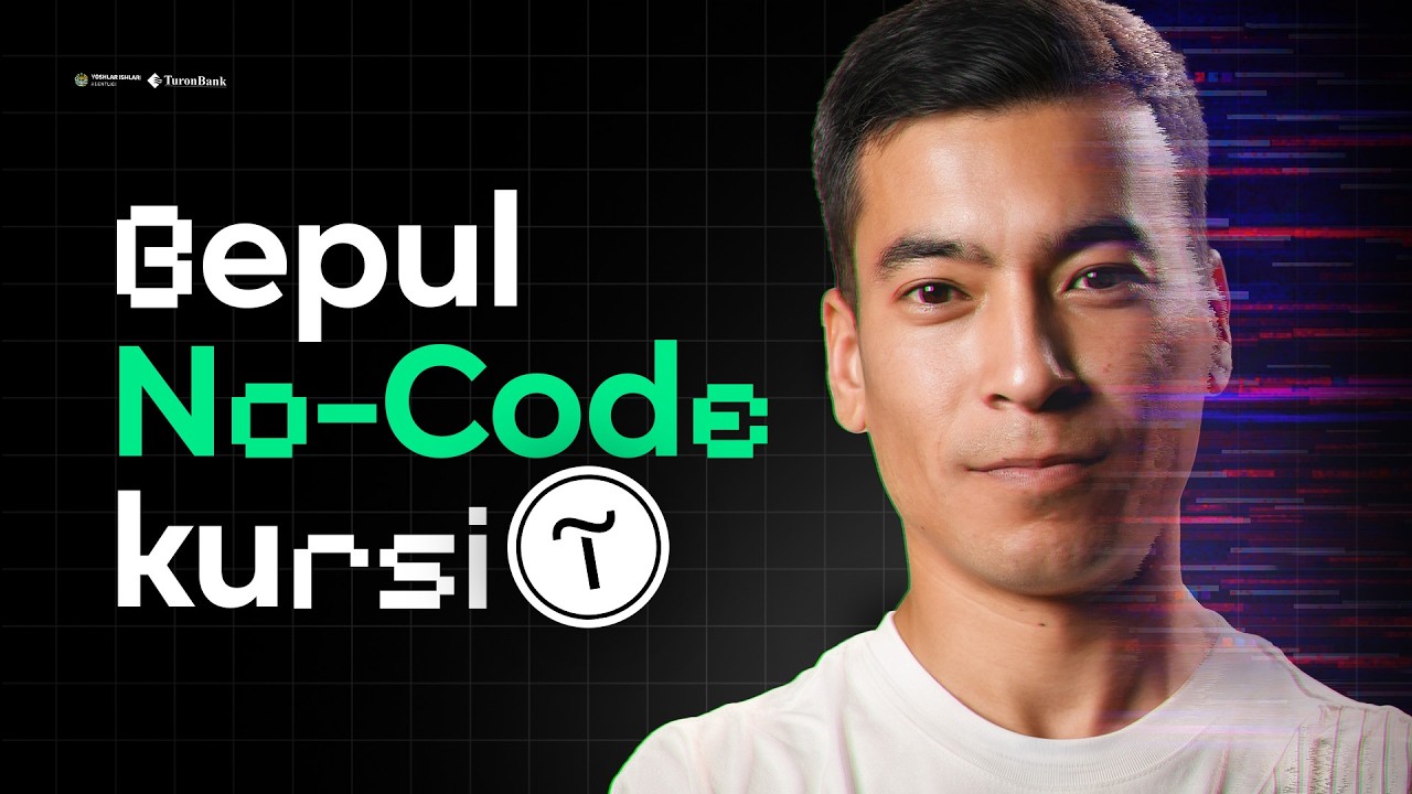 Bepul no-code kursi. 10 kunda kodsiz saytingizni yasaysiz