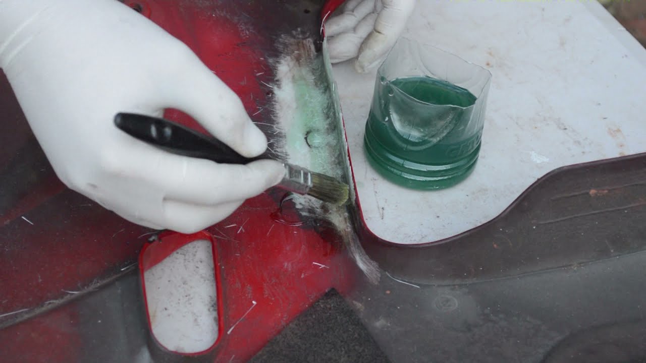 DIY - sportsbike Fairing Repair - Part 1, fibreglass