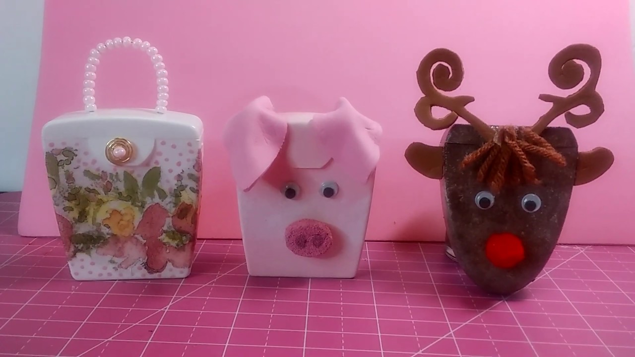 Como decorar los depositos de hilo dental vacios-upcycled crafts ideas-recycled ideas