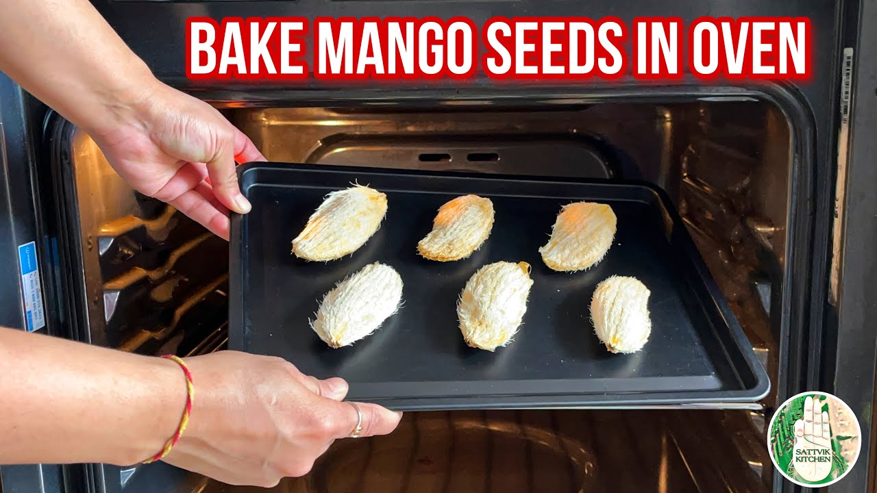 Don’t throw Mango seeds instead Bake it in the OVEN! Try this recipe at home - Sattvik Kitchen