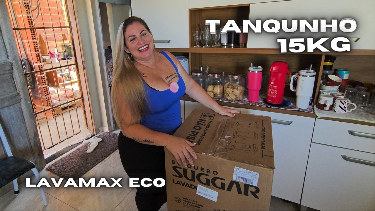 Chegou meu tanquinho  Suggar Lavamax Eco 15kg (UNBOXING E TESTE)