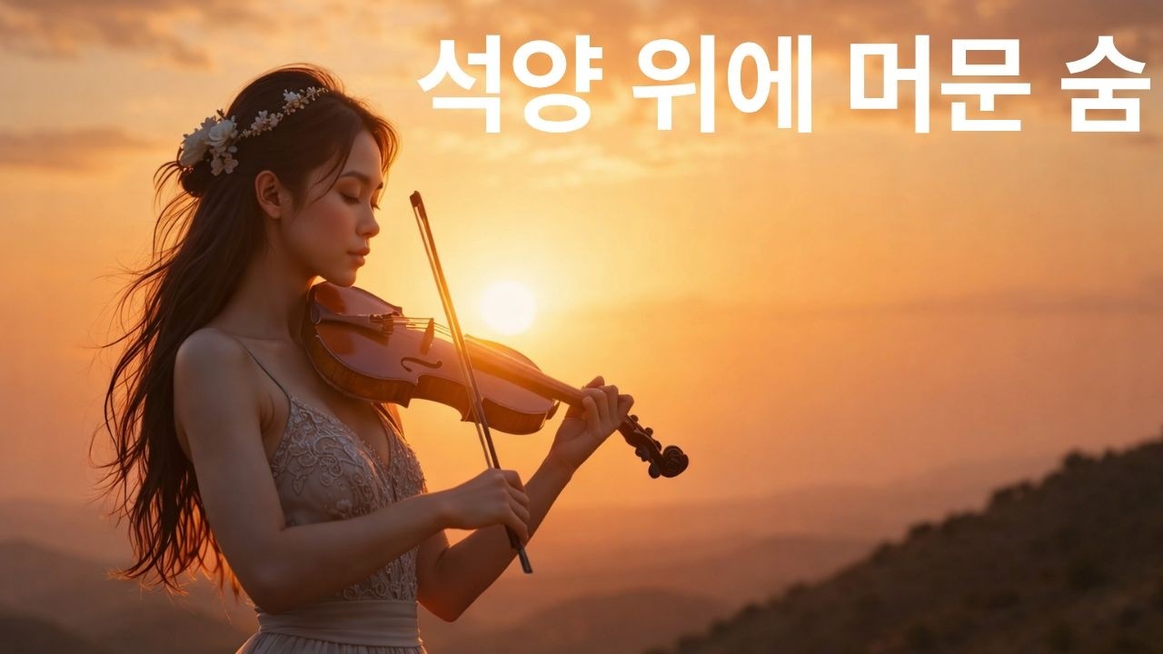 석양 위에 머문 숨 | 바이올린이 남긴 저녁의 여운