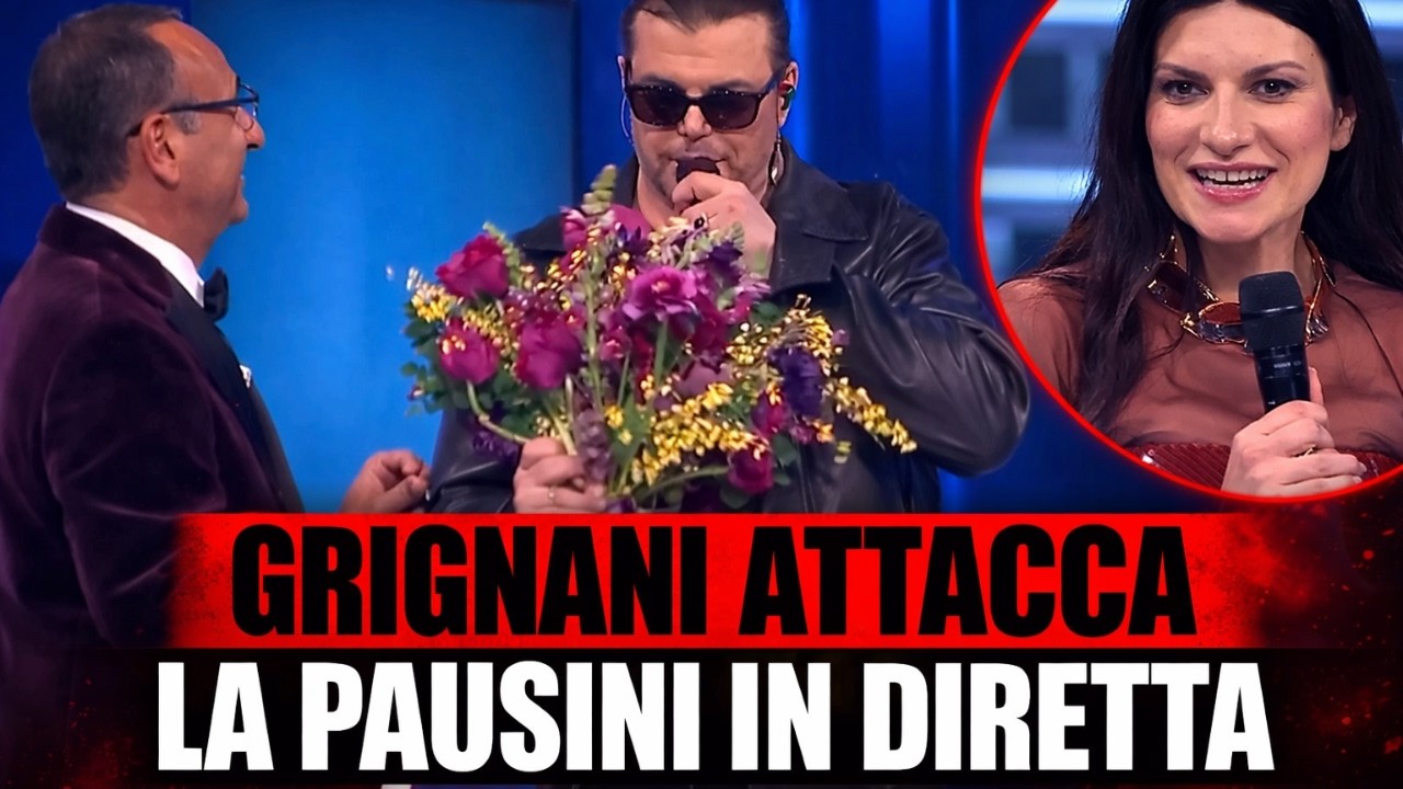 ⚡ SANREMO: GRIGNANI PUNGE LA PAUSINI IN DIRETTA