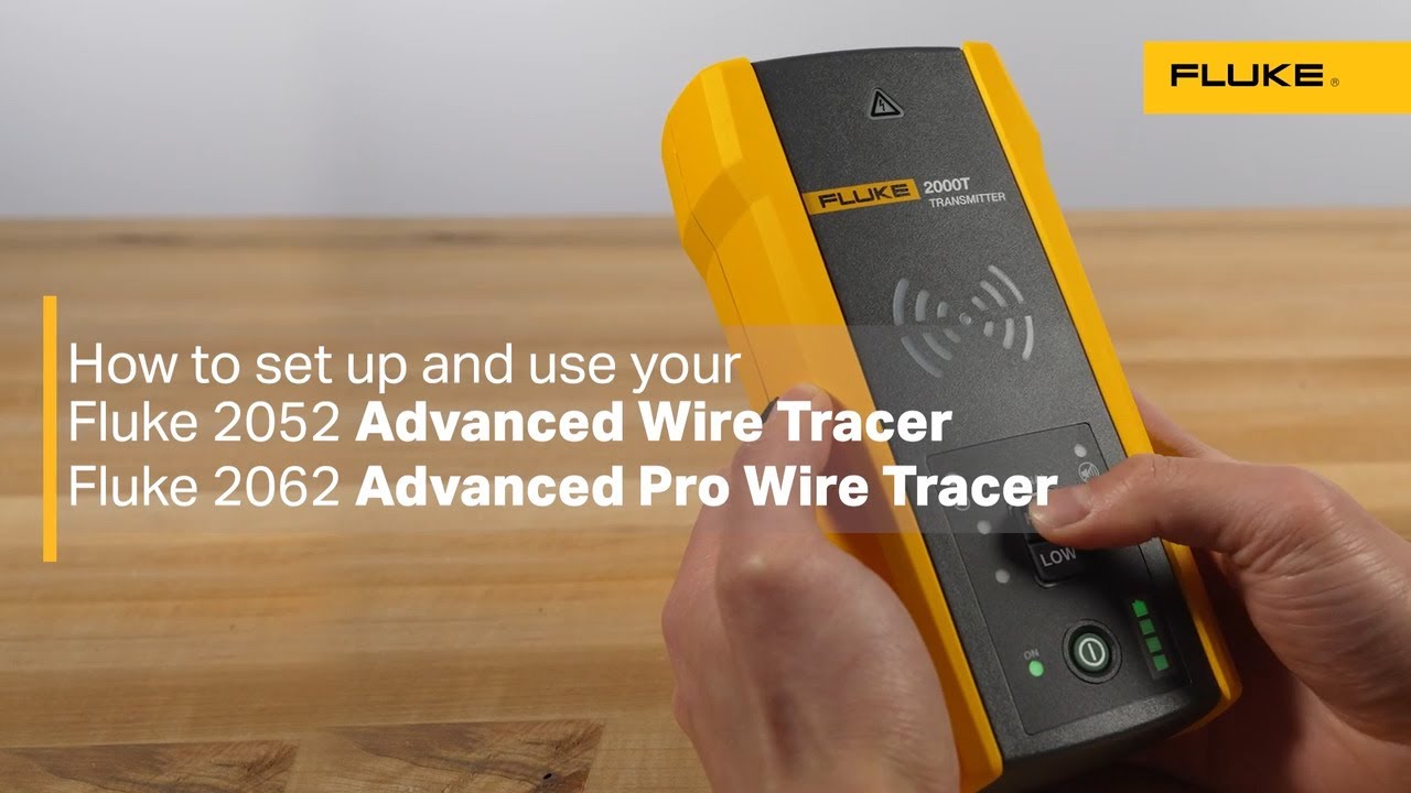 How to trace wire in walls with the Fluke 2052 and 2062 Advanced Wire Tracer