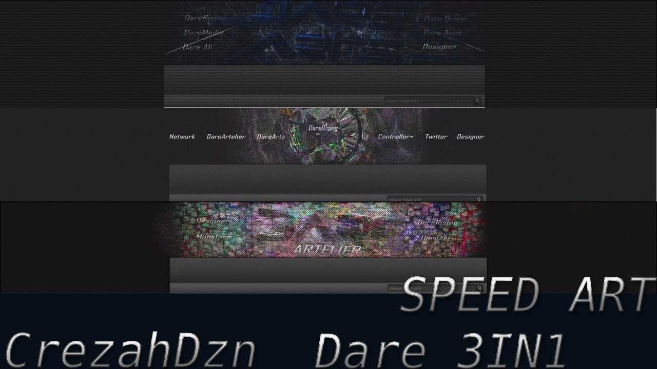 3 in 1 l Dare Background By Crezah l
