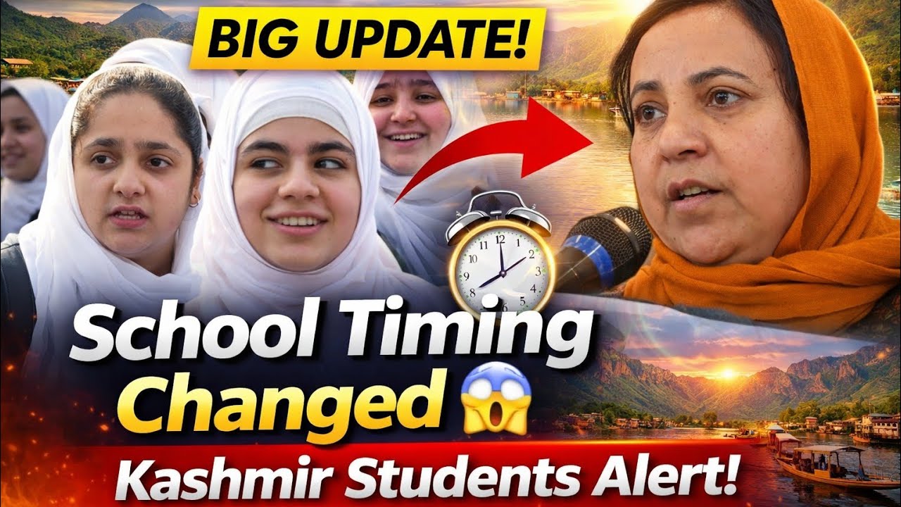 Kashmir School Timing Changed 