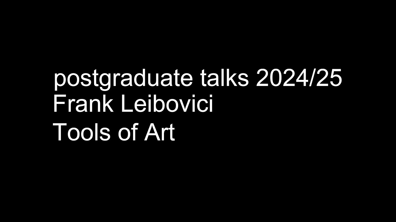 Franck Leibovici - Tools of Art | November 18th 2024