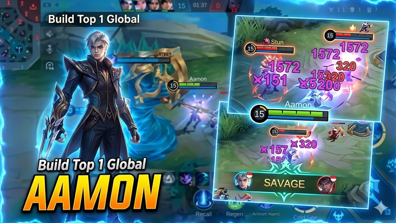 Mobile legend | Hero Aamon 🔥mobilelegends #mlbb #mlbbcreatorcamp #mlbbindonesia 