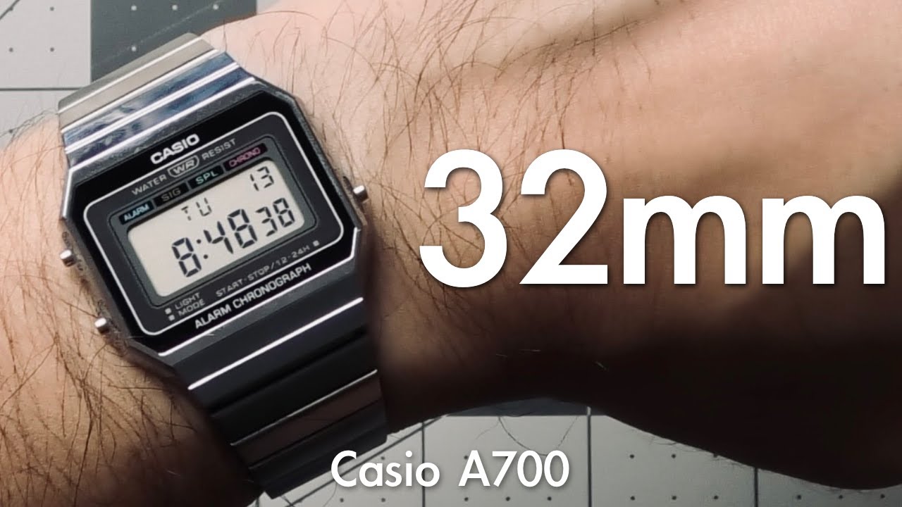 Тонкие винтажные часы Casio (обзор Casio A700)