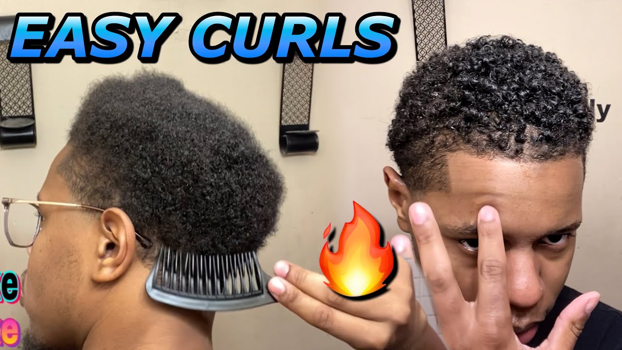 AFRO TO CURLS | MEN'S CURLY HAIR ROUTINE | How To Make Hair Curly